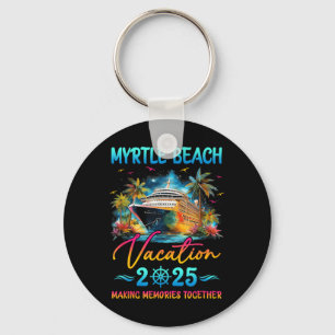 Chaveiro Férias Familiares de Myrtle Beach 2025 Grupo de Co