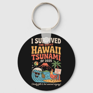 Chaveiro Férias Hawaianas Engraçadas - Sobrevivi ao Havaí T