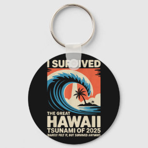 Chaveiro Férias Hawaianas Engraçadas - Sobrevivi ao Havaí T