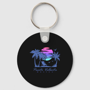 Chaveiro Férias na Praia de Puerto Vallarta México Retrô Vi