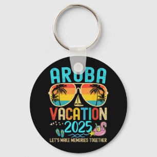 Chaveiro Férias Retro Aruba 2025 Correspondendo Amigos da F