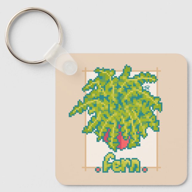 Chaveiro Fern, varen Pixelart, Pixel Art (Frente)