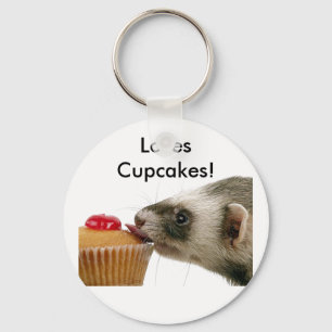 Chaveiro Ferret Love Cupcakes
