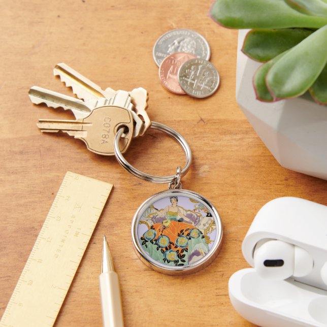 Chaveiro FesArt Deco Lady (Mesa)