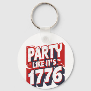 Chaveiro Festa como se fosse uma citação engraçada de 1776