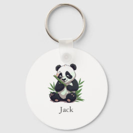 Chaveiro Festa de aniversário Bamboo de Panda Verde
