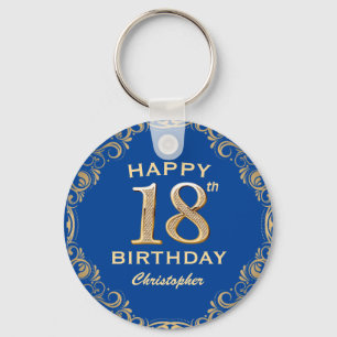 Chaveiro Festa de Aniversário de 18 Anos Moldura com Brilho