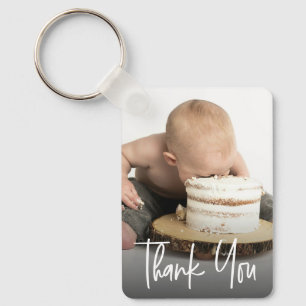 Chaveiro Festa de Aniversário de Um Ano Personalizada com F