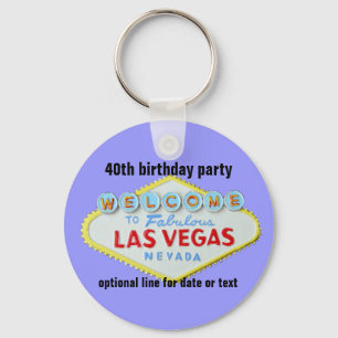 Chaveiro Festa de aniversário Personalizada de Las Vegas 40