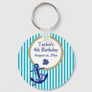 Chaveiro Festa de aniversário personalizada náutica