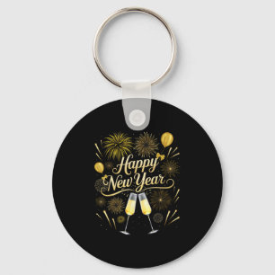 Chaveiro Festa de Ano Novo Nye Família Correspondente Feliz