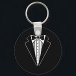 Chaveiro Festa de casamento Tuxedo Coincidindo com Despedid<br><div class="desc">Festa de casamento Tuxedo Correspondente à despedida de solteiro Noivo Engraçado</div>