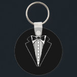 Chaveiro Festa de casamento Tuxedo Coincidindo com Despedid<br><div class="desc">Festa de casamento Tuxedo Correspondente à despedida de solteiro Noivo Engraçado</div>
