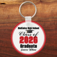 Festa de Graduação Personalizada Vermelha da Turma