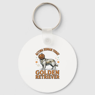 Chaveiro Festa de Halloween do Golden Retriever Fantasia de