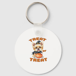 Chaveiro Festa de Halloween para Yorkshire Terrier �Truque