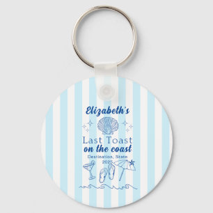 Chaveiro Festa de Solteira na Praia Último Brinde na Costa