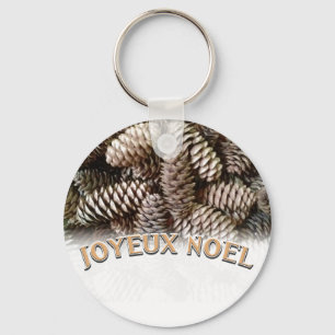 Chaveiro Festa Festiva Joyeux Noel Pine Cone
