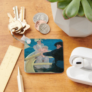 Chaveiro Festa Náutica de Mary Cassatt, Arte Fino Antigo