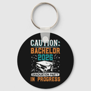 Chaveiro Festas de Conclusão de Curso Caution Bachelor 2026