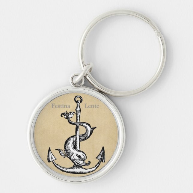 Chaveiro Festina Lente - Faça o castor lentamente (Frente)