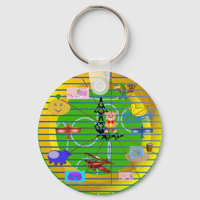 Chaveiro Festival de Cartoons Festivos (Frente)