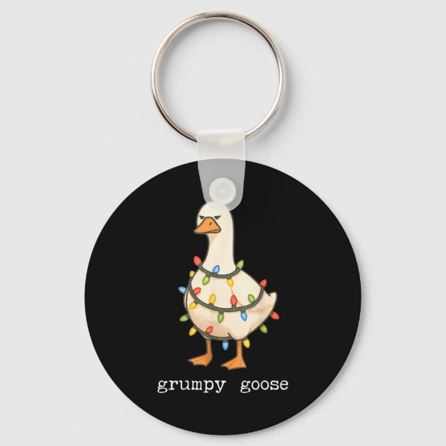 Chaveiro Festive And Mpy Goose Santa Hat Xmas Light Matchin (Frente)