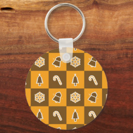 Chaveiro Festive Holiday Grid Pattern