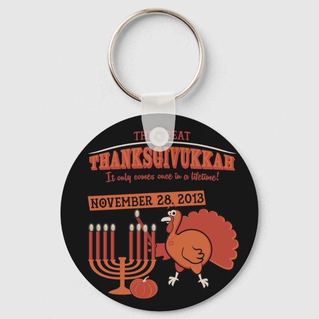 Chaveiro Festive 'Thanksgivukkah' (Frente)