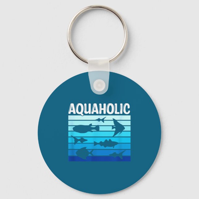 Chaveiro Fiank Funny Fishkeeper Quote Fish Keeper Aquarium  (Frente)