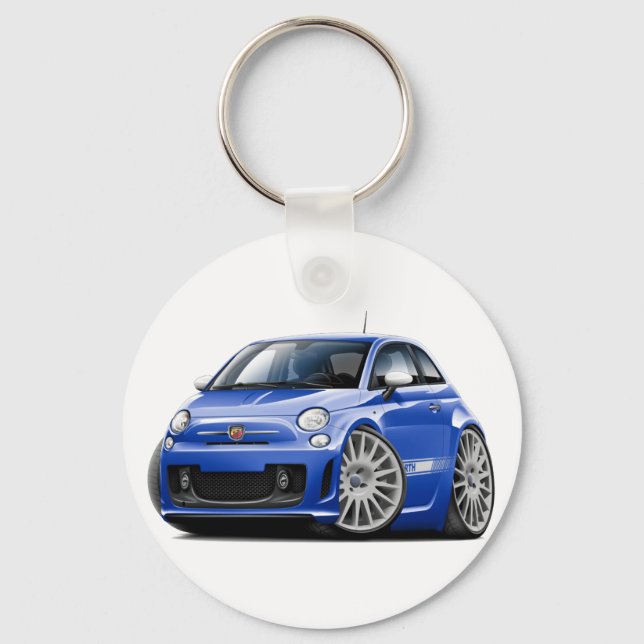 Chaveiro Fiat 500 Abarth Blue Car (Frente)