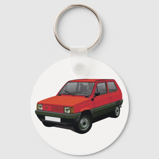 Chaveiro Fiat Panda 30 / 45 vermelho (Frente)