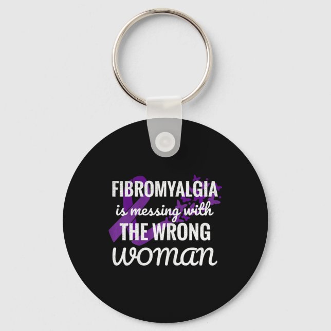 Chaveiro Fibromialgia Fibro Guerreiro 1 (Frente)
