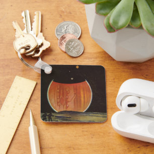 Chaveiro Ficção científica do vintage, astronautas em