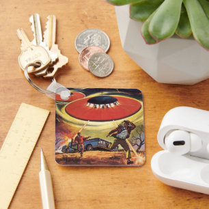 Chaveiro Ficção científica do vintage, invasão da