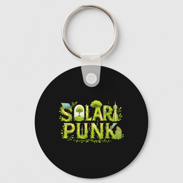 Chaveiro Ficção Científica Solarpunk Eco Solarpunk Ficção C (Frente)