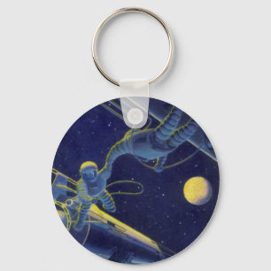 Chaveiro Ficha científica Vintage, Alienígena Sci Fi no Spa