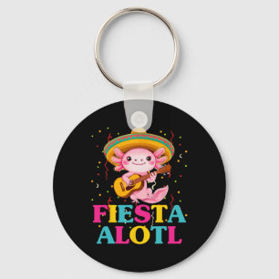 Chaveiro Fiesta Alotl Cinco De Mayo Axolotl Com Sombrero A