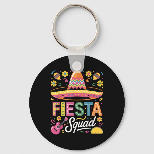 Chaveiro Fiesta Squad Cinco De Mayo Encantado Maracas Mexic (Frente)