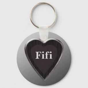 Chaveiro Fifi Heart Keychain por 369MyName