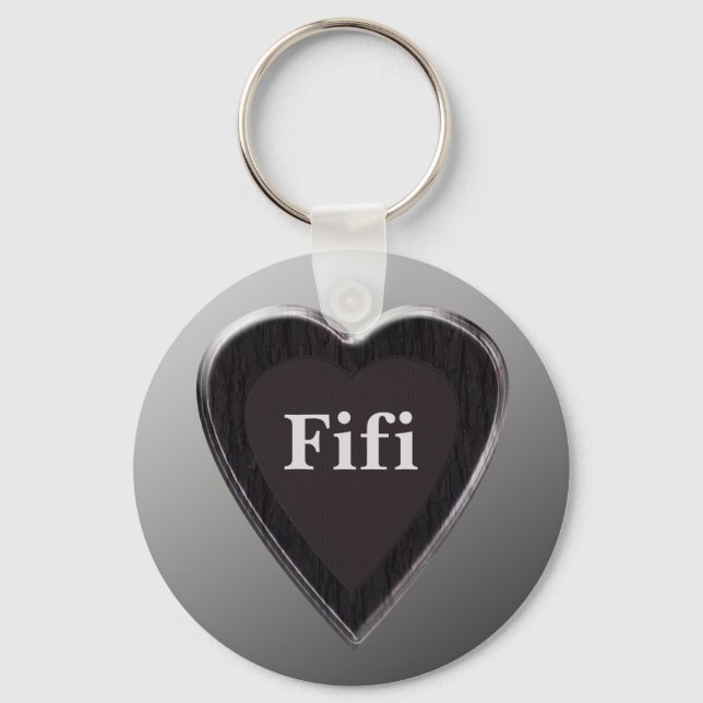 Chaveiro Fifi Heart Keychain por 369MyName (Frente)