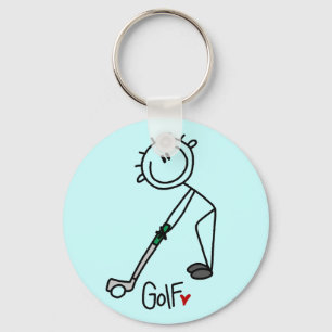 Chaveiro Figura básica t-shirt e presentes da vara do golf