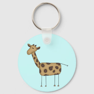 Chaveiro Figura camiseta e presentes da vara do girafa