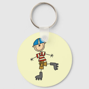 Chaveiro Figura da vara da patinagem de rolo