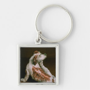 Chaveiro Figura de Derby de um spaniel de rei Charles