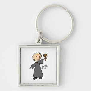 Chaveiro Figura de Juiz em Palitinhos