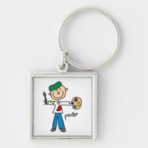 Chaveiro Figura de Palito de Pintor