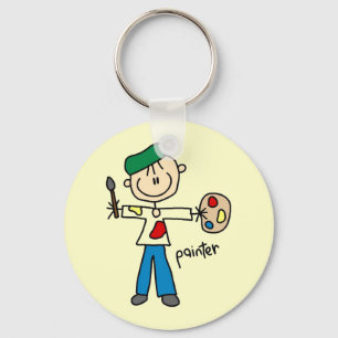 Chaveiro Figura de Palito de Pintor