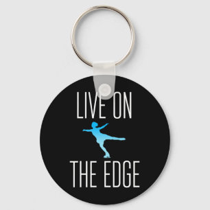 Chaveiro Figura Descarga de Skates de Pé-Gelo