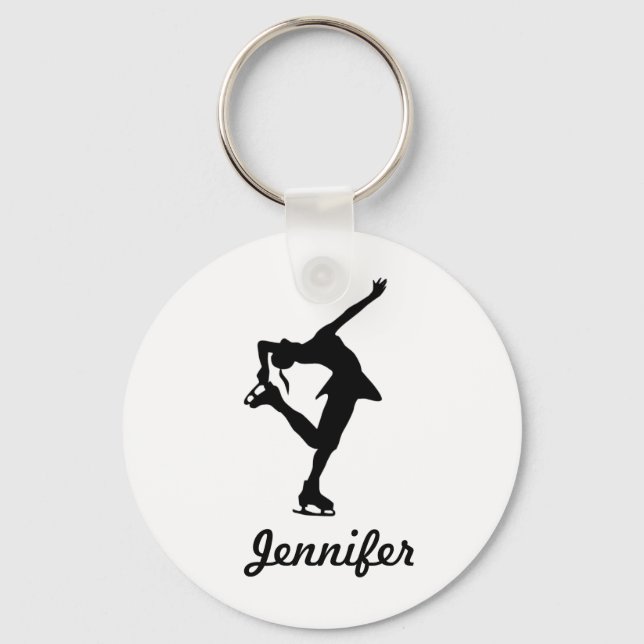 Chaveiro Figura Skater Girl & Name Key Chain (Frente)